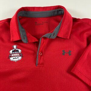 Under Armour 2022 Memorial Cup Polo Golf Shirt Men's XL Red Saint John NB QMJHL